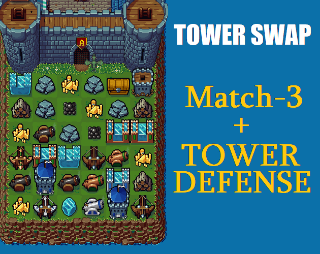 Tower of Elements - Match 3, Tower Defense, RPG