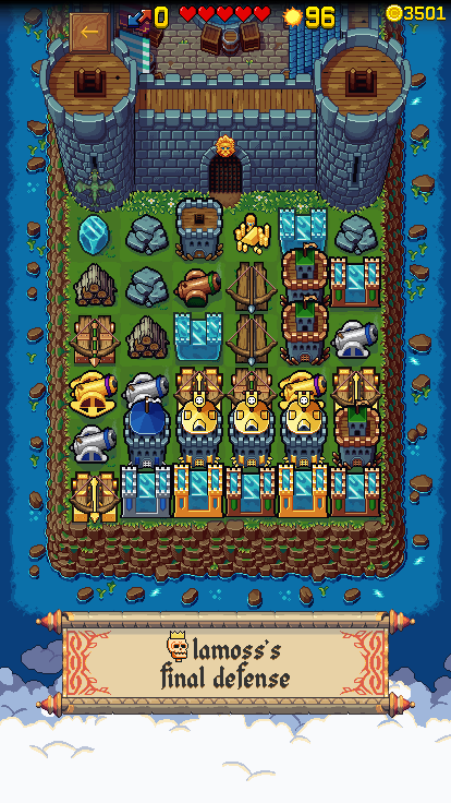 Screenshot of final tower defense